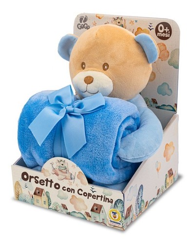 Peluche orsetto con copertina - peluche,