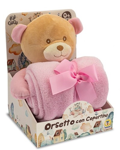 Peluche orsetto con copertina - peluche,